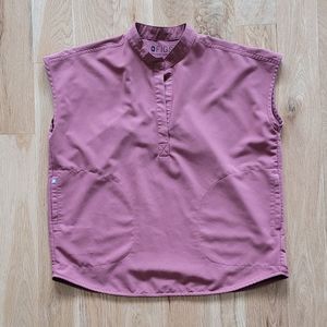 Rafaela Oversized Scrub Top Mauve